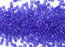 Бисер Япония круглый 11/0 10г 0087 кобальт, радужный прозрачный