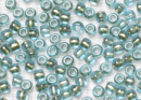 Бисер Япония круглый 11/0 10г 0284 морская вода/золото, окрашенный изнутри